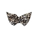 Mia Jaw Clamp, Cloth Covered Hair Clip w/Black + White Leopard Bow, for Women, Girls, Updos, French Twists 1pc Beauty & Personal Care Mia