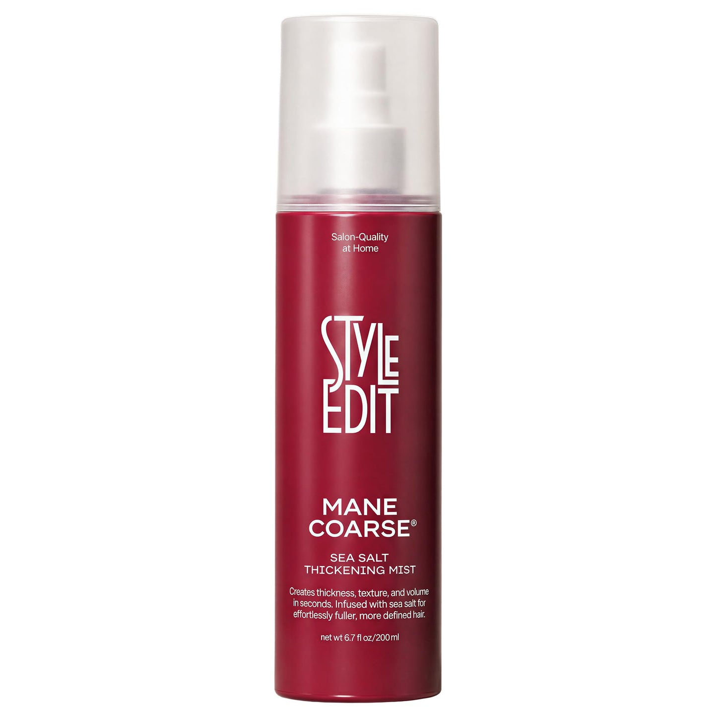 STYLE EDIT MANE COARSE™ Sea Salt Spray for Hair | Thickening Texturizing Spray for Men & Women | Instant Volume & Texture with Light Hold for Beach Beauty & Personal Care STYLE EDIT