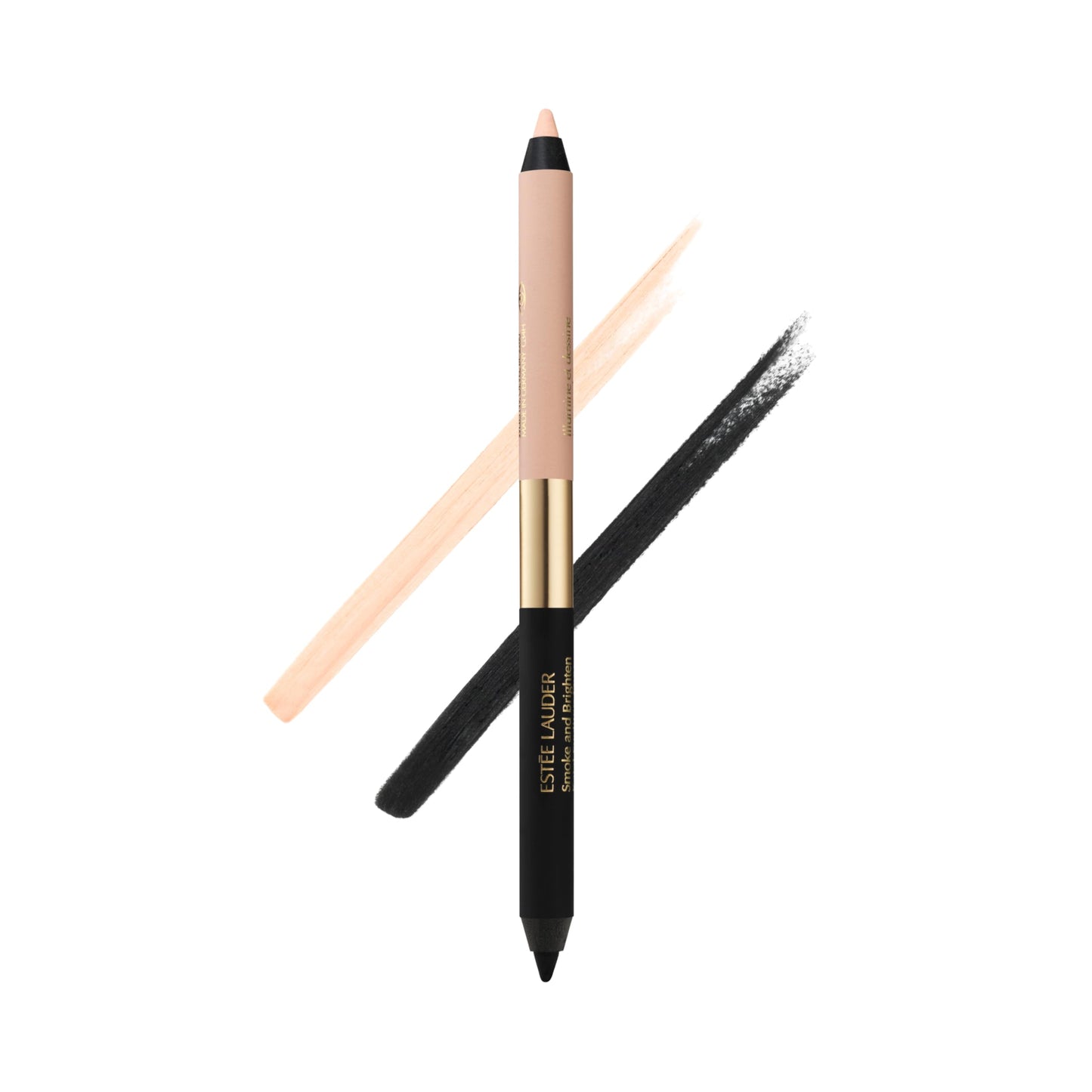Estée Lauder Smoke and Brighten Long-Lasting Waterproof Kajal Eyeliner Pencil Duo, 0.03 Ounce, Noir/Cream Beauty & Personal Care Estée Lauder