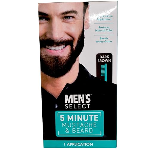 Lot of 3 Brush-In Facial Hair Color Gel Kits for Men Brown Color Beauty & Personal Care Formen