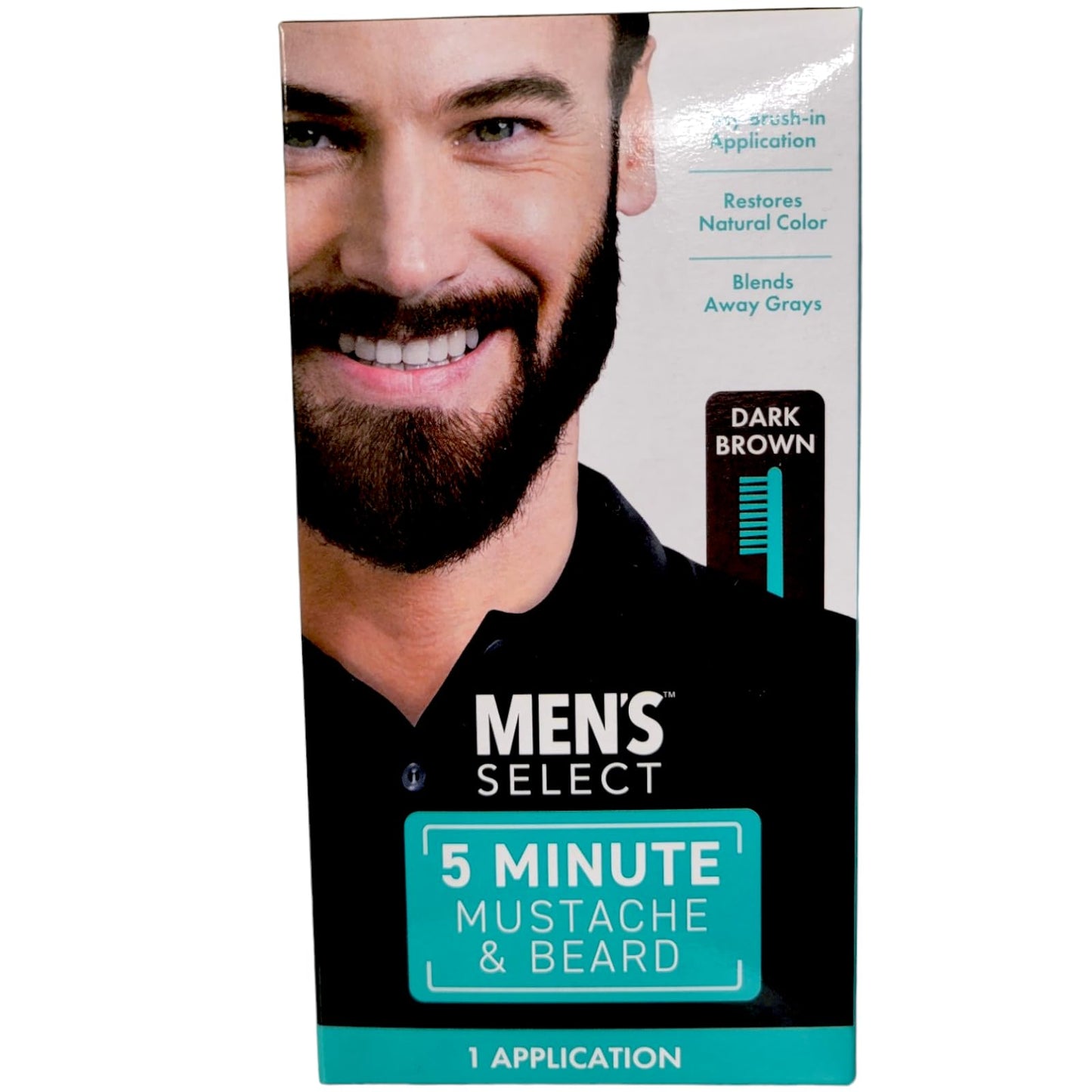Lot of 3 Brush-In Facial Hair Color Gel Kits for Men Brown Color Beauty & Personal Care Formen