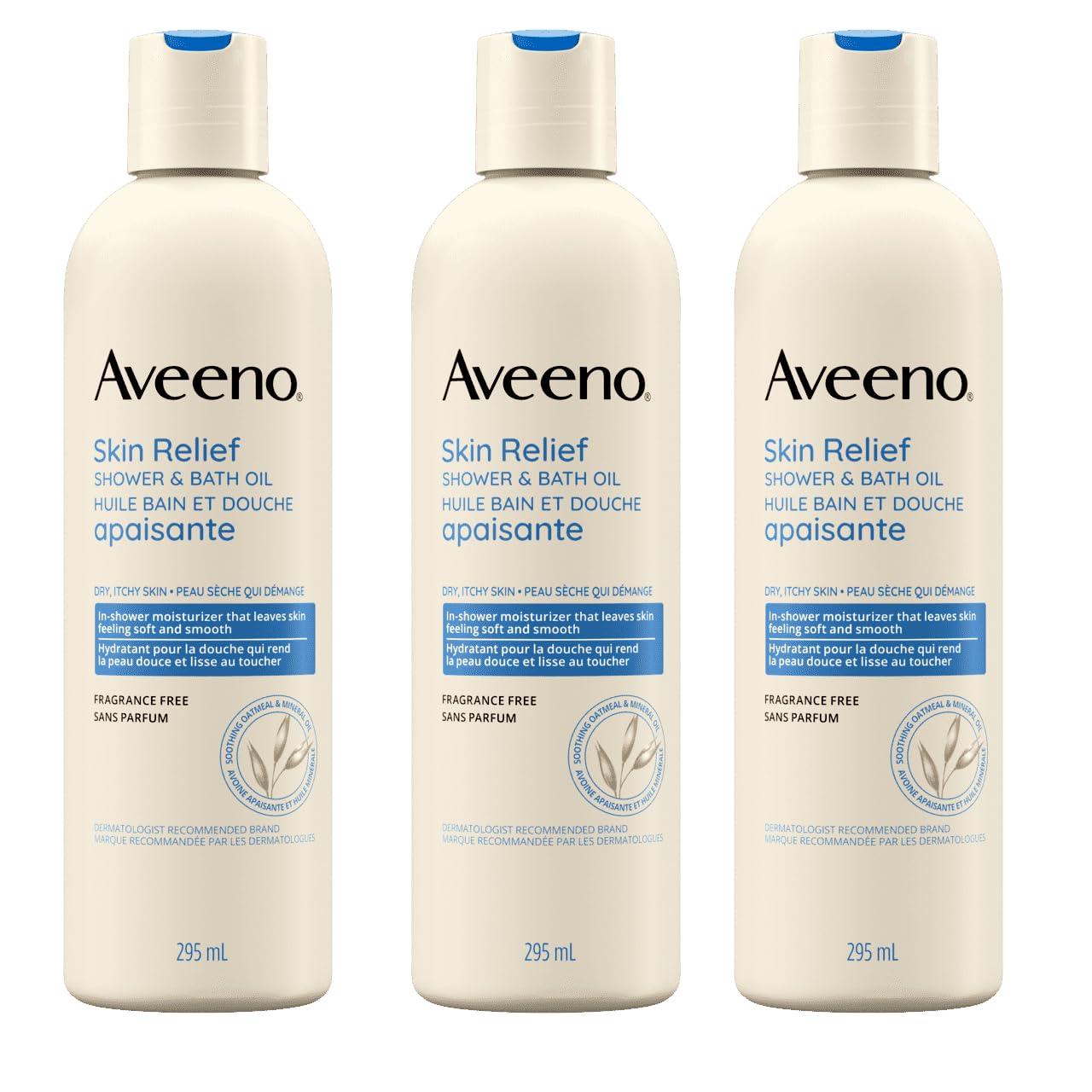 Aveeno Skin Relief Shower & Bath Oil - 10 oz - 3 pk Beauty and Personal Care Aveeno