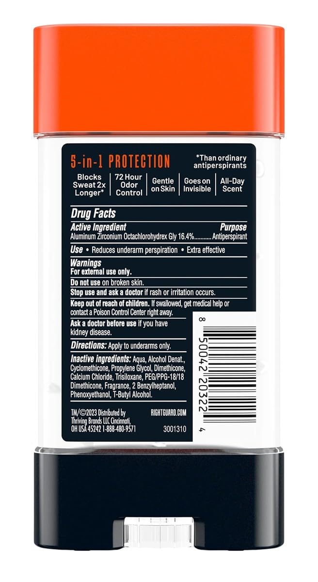 Right Guard Xtreme Defense Arctic Refresh Gel 4 Ounce Men (Pack of 2) Beauty and Personal Care Right Guard