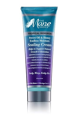 THE MANE CHOICE - Tropical Moringa Sweet Oil & Honey Endless Moisture Sealing Cream, 8 Ounce Beauty & Personal Care The Mane Choice