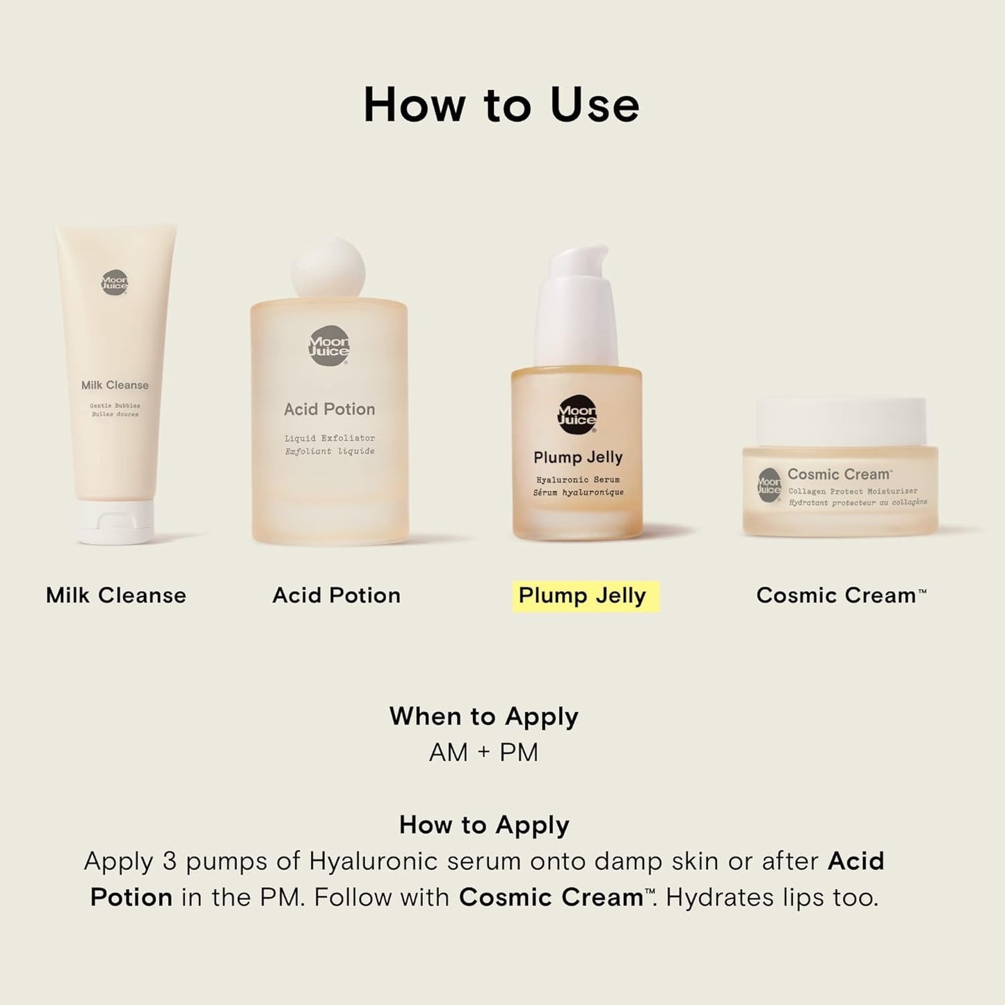 Moon Juice Plump Jelly Hyaluronic Acid Serum for Face - Hydrating Serum with Peptides & Mushrooms, Anti Aging Skincare for Dehydrated Skin, Barrier Beauty & Personal Care Moon Juice