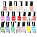 Tophany Non Toxic Nail Polish Set, Easy Peel Off and Fast Dry NailPolish Set for Pack, Eco Friendly and Organic Water Based Nail Polish Beauty & Personal Care Tophany
