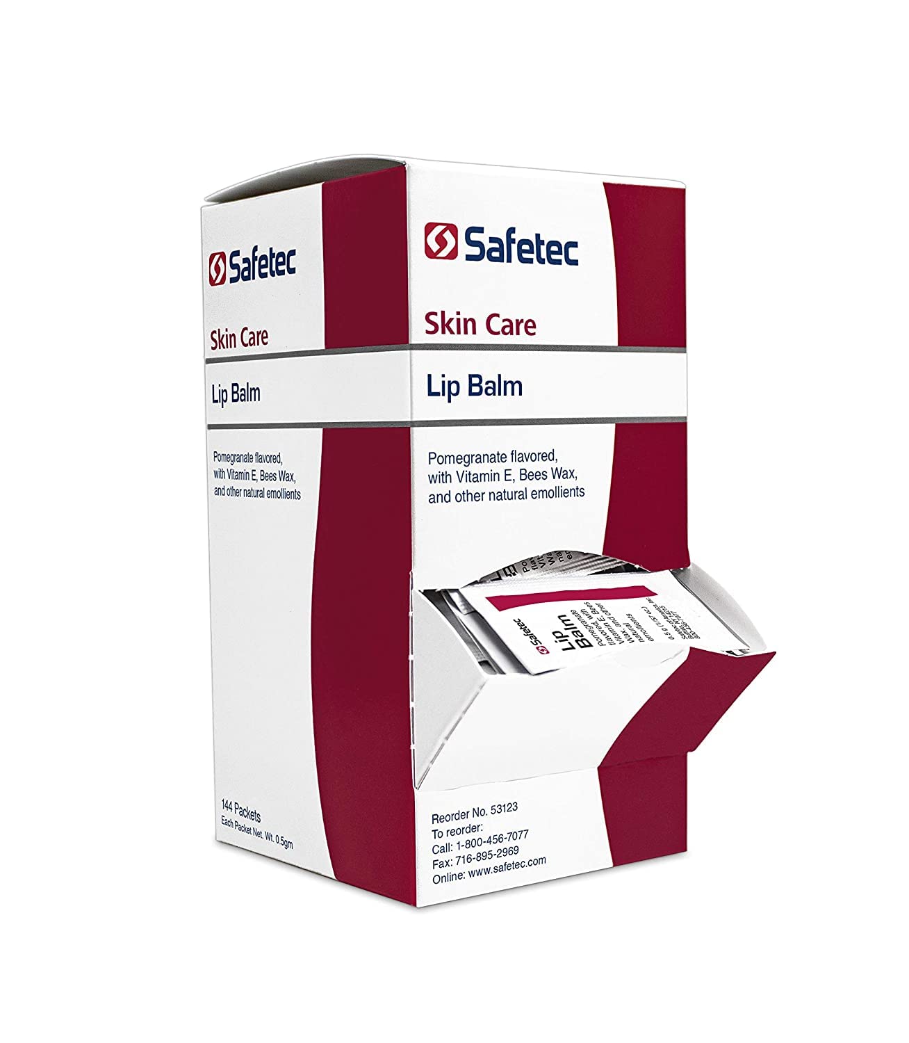 Safetec Lip Balm Pomegranate Flavored, One color, 144 Count Beauty & Personal Care Safetec