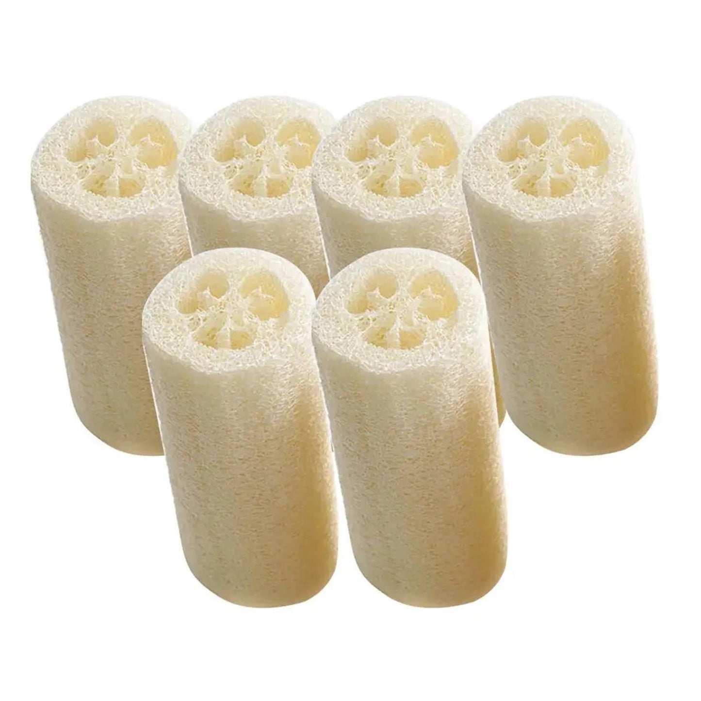 Yianntro 6pcs Natural Loofah Loofa Bath Body Shower Sponge Kitchen Cleaing Scrubber Scrub Pad Beauty and Personal Care Yianntro