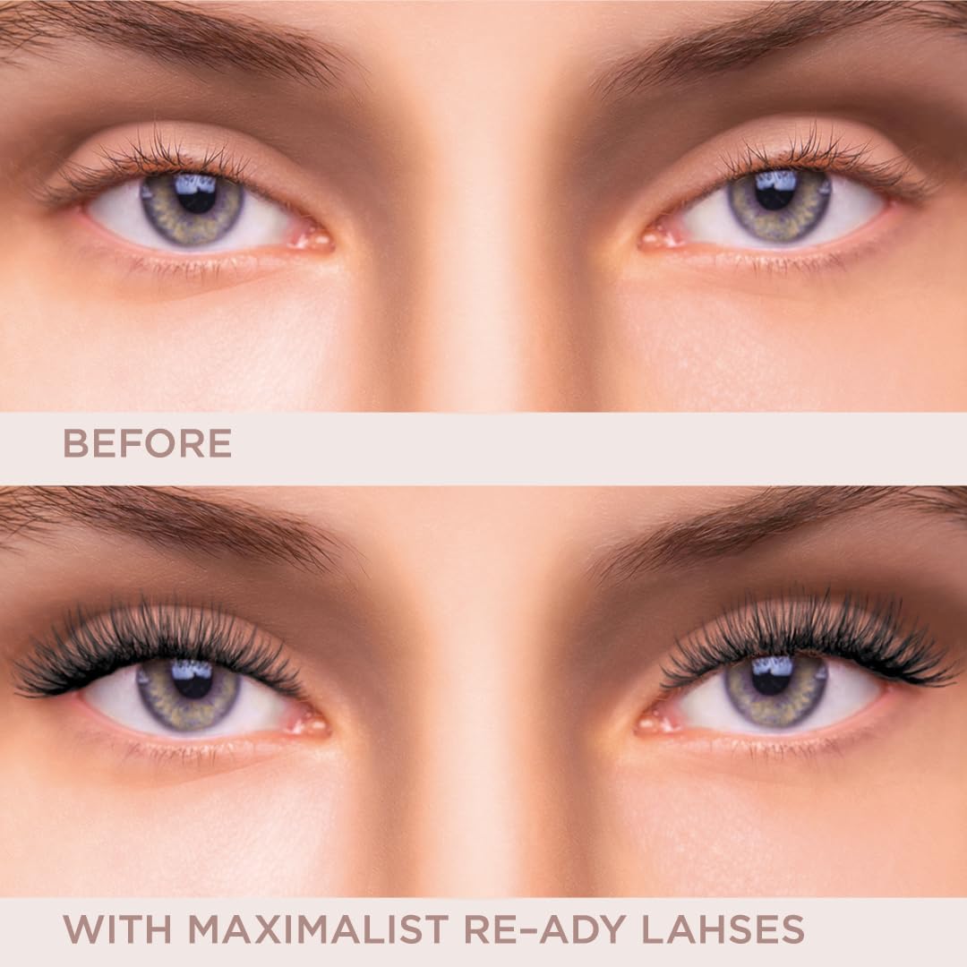 HALEYS Re-ady Weightless Vegan Lashes (Maximalist), Lightweight & Comfortable All-Day Wear, Made with Synthetic Fiber, Reusable Strips, Easy to Apply Beauty & Personal Care HALEYS