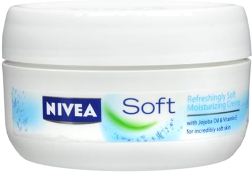 Nivea Soft Moisturizing Cream Face/Body/Hands 6.8 Ounce Jar Beauty & Personal Care NIVEA