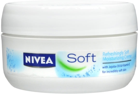 Nivea Soft Moisturizing Cream Face/Body/Hands 6.8 Ounce Jar Beauty & Personal Care NIVEA