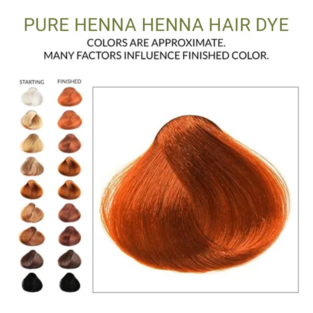 200 Grams - 100% Pure Henna Powder For Hair Dye - Red Henna Hair Color, Best Red Henna For Hair - The Henna Guys Beauty & Personal Care The Henna Guys