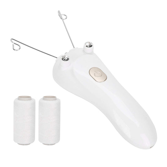Threading Machine,Hair Removal for Face USB Rechargeable Cordless Epilator, Upper Lip, Chin, Body - Gentle, Long-Lasting Hair Removal Tool with Cotton Beauty and Personal Care Yosoo Health Gear