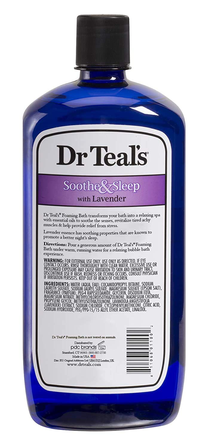 Dr Teal's Foaming Bath Variety Gift Set (2 Pack, 34oz ea.) - Soothe & Sleep Lavender & Relax & Relief Eucalyptus & Spearmint - Pure Epsom Salt Beauty and Personal Care Dr Teal's