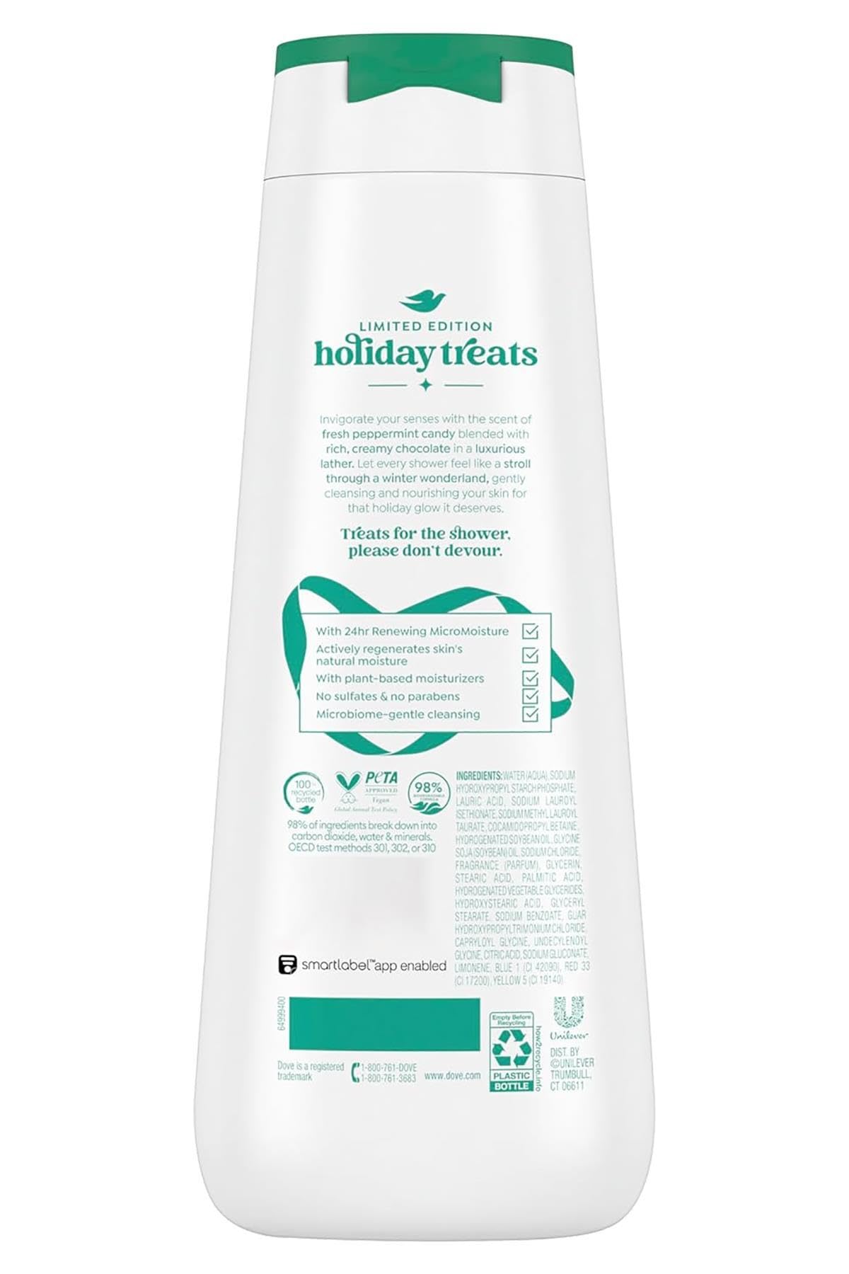 Dove Pepper Mint Bark Body Wash, Limited Edition, 20 fl oz Beauty & Personal Care Dove