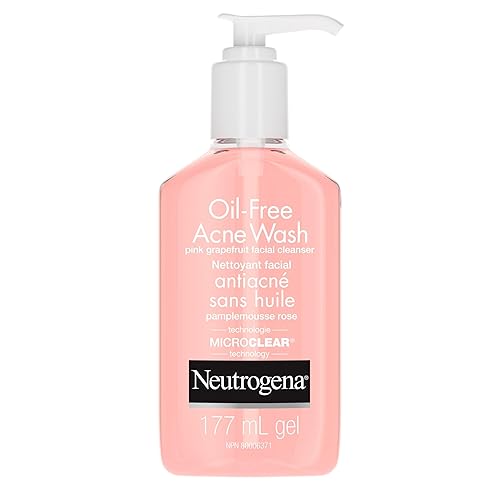 Neutrogena Oil-Free Acne Wash Facial Cleanser, Pink Grapefruit, 6 Ounce Beauty & Personal Care Neutrogena