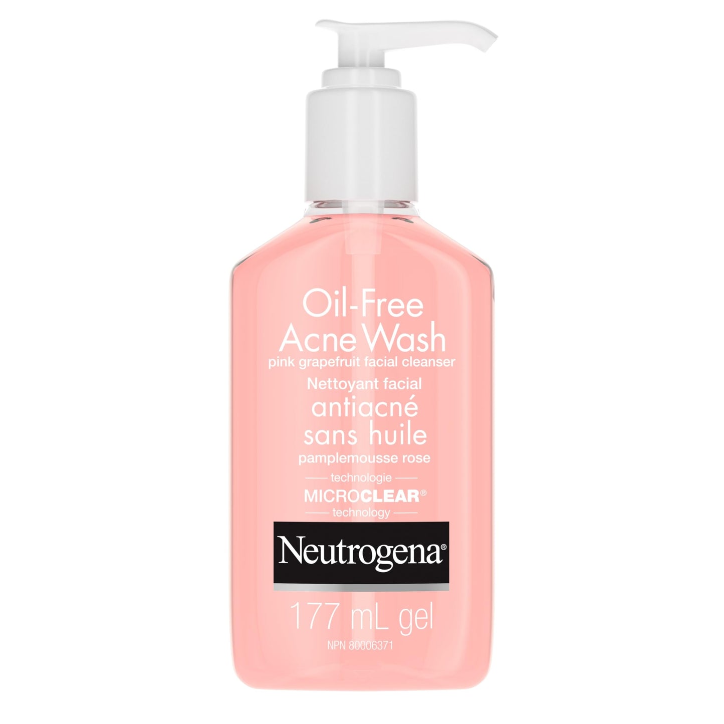 Neutrogena Oil-Free Acne Wash Facial Cleanser, Pink Grapefruit, 6 Ounce Beauty & Personal Care Neutrogena
