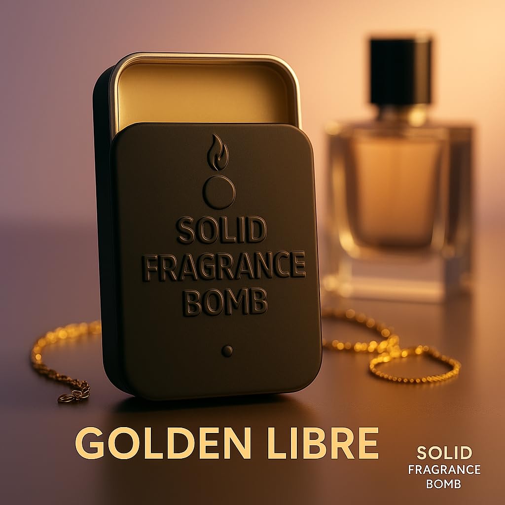 Solid Fragrance Bomb - Premium All-Natural Solid Cologne for Men & Women | Long-Lasting, TSA-Safe, Alcohol-Free, Halal, Handmade Travel Fragrance Balm Beauty & Personal Care Solid Fragrance Bomb