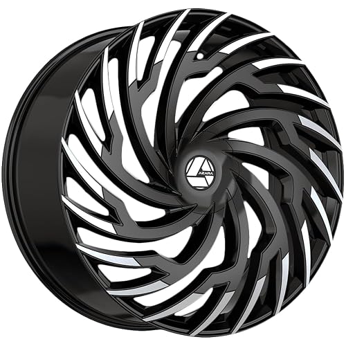 Azara AZA-536 22x8.5 5x112 5x114.3 +38 Cb 74.1 Gloss Black & Machined Beauty & Personal Care Azara