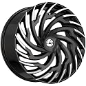 Azara AZA-536 22x8.5 5x112 5x114.3 +38 Cb 74.1 Gloss Black & Machined Beauty & Personal Care Azara