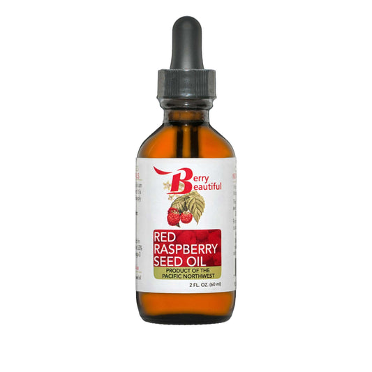 Berry Beautiful 100% Pure Red Raspberry Seed Oil - 2 fl oz | Sustainably Cold-Pressed from Northwest Co-op Raspberries Beauty & Personal Care Berry Beautiful