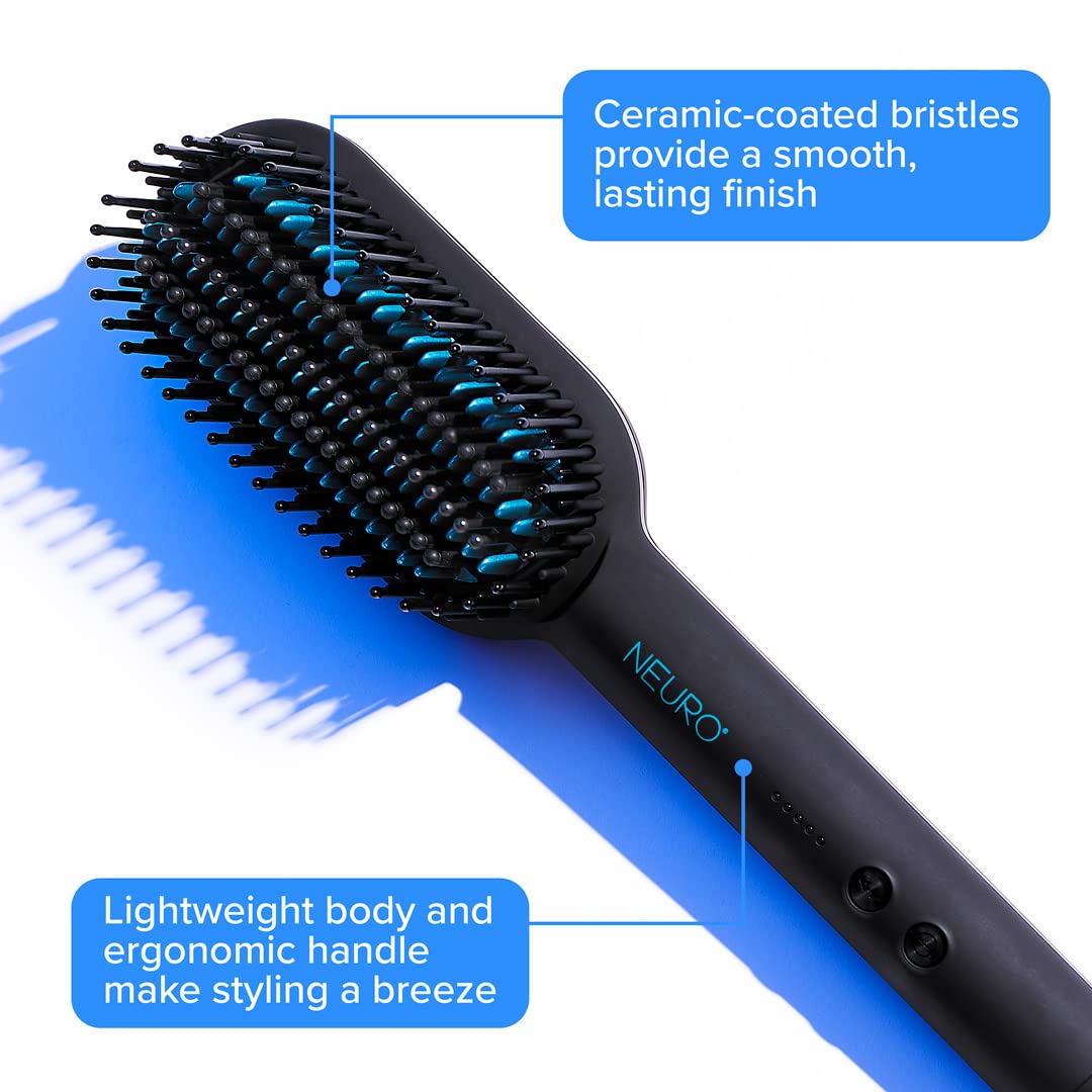 Neuro by Paul Mitchell Sleek Smoothing Hot Brush, Multiple Heat Settings for One-Step Detangling + Straightening Beauty & Personal Care Neuro
