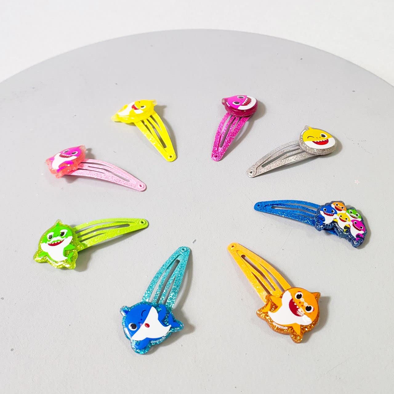 Baby Shark Kids Hair Clips for Girls Snap Clips 8 Pack Multi Color Ages 3+ Beauty & Personal Care LUV HER