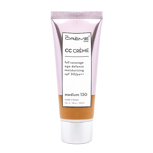 The Creme Shop Color-Adapting Makeup Infused with Kokum Butter, Grapeseed Oil, Cica, Vitamin C, and Aloe Leaf Extract - Full Coverage, Hydrating, SPF Beauty & Personal Care The Crème Shop