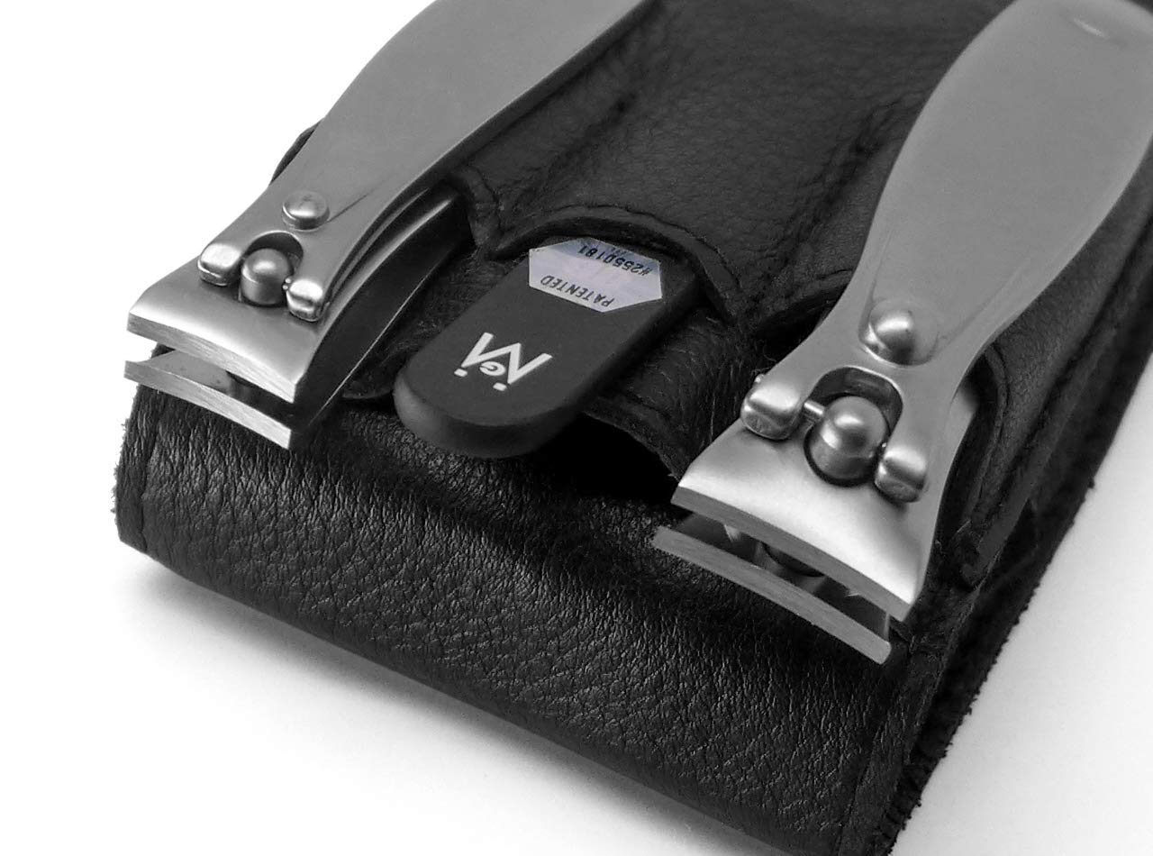 GERMANIKURE 3pc Travel Manicure Set - FINOX Stainless Steel Tools Handmade in Solingen Germany: Fingernail Clipper, Toenail Clipper, Glass Nail File Beauty & Personal Care GERmanikure