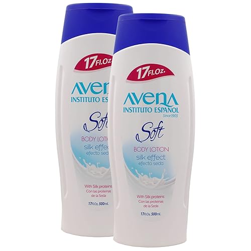 Avena Instituto Espanol Body Lotion Soft, Moisturizer, Softens and Smoothens your Skin, 2-Pack of 17 Fl Oz, 2 Bottles Beauty & Personal Care Avena Instituto Espanol