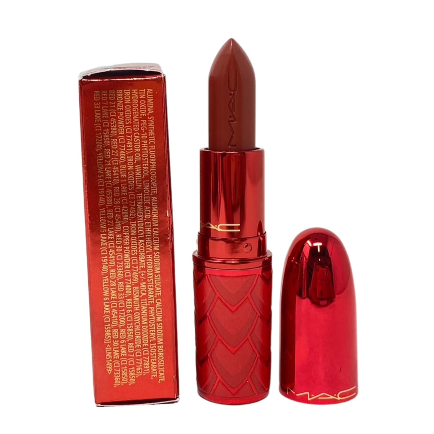 MAC Cosmetics Lovestruck Luck Collection Lustreglass Lipstick - Sweeter Cinnamon (Warm Brick) - 0.1 oz / 3 g Beauty & Personal Care MAC