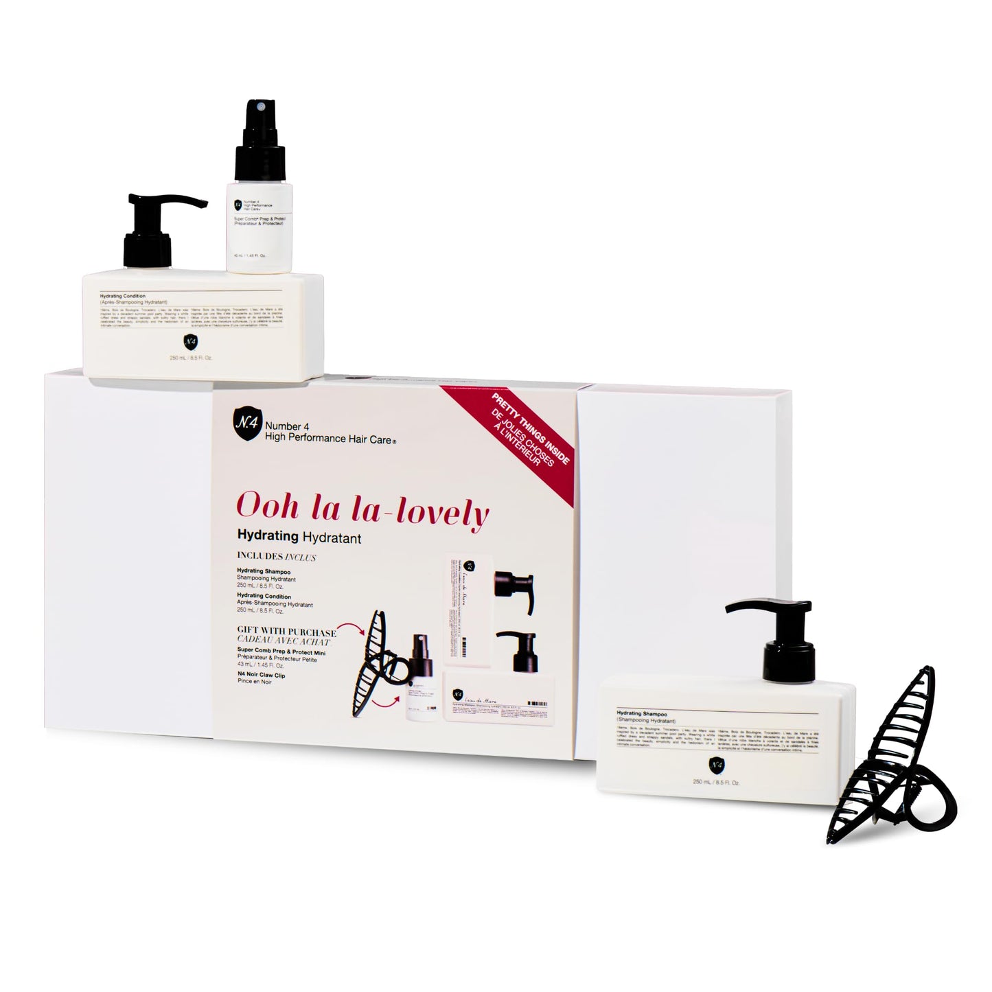 Number 4 Hydrating Gift Set Moisture-Rich Shampoo, Conditioner & Styling Products for Dry or Damaged Hair - Sulfate-Free, Vegan, Color-Safe Hair Care Beauty & Personal Care Number 4