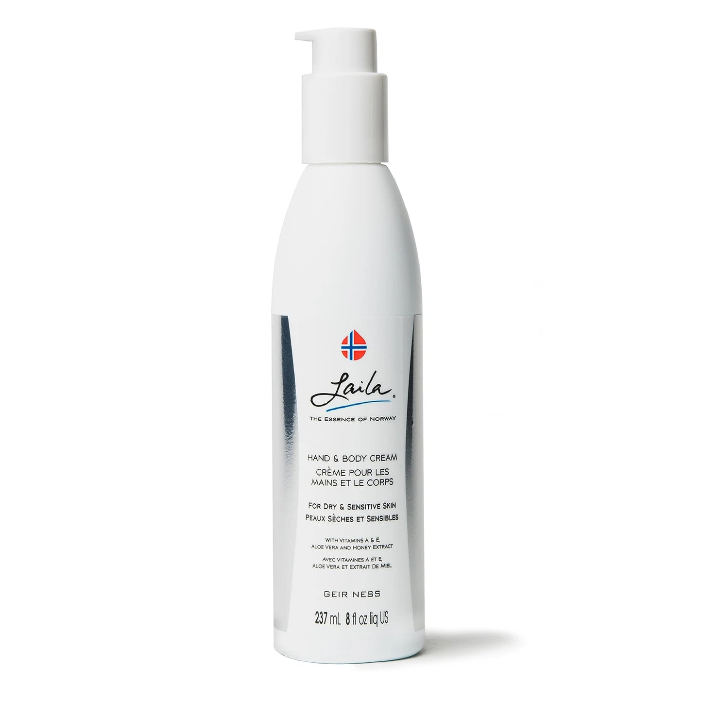 Geir Ness Laila Hand & Body Cream - Skin Moisturizing and Nourishing Formula for Soft and Smooth Hands - Vitamin A & E, Aloe Vera and Honey Extract Beauty & Personal Care Geir Ness