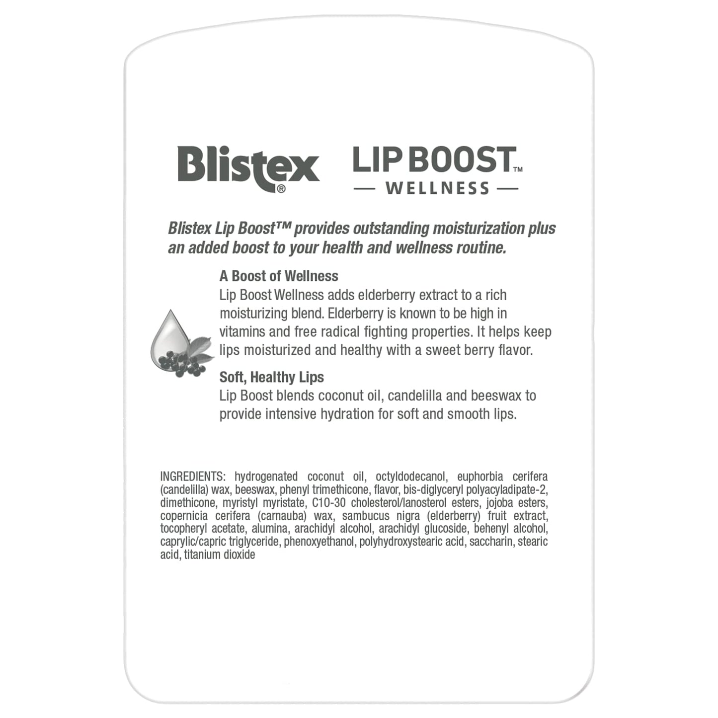 Blistex Lip Boost Wellness Intensive Hydration Elderberry Moisturizer Beauty & Personal Care Blistex