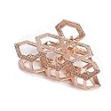 Women Vintage Metal Hair Jaw Clips Hair Clamp Hair Claw Hairpin Accessories (Rose gold) Beauty & Personal Care Fodattm