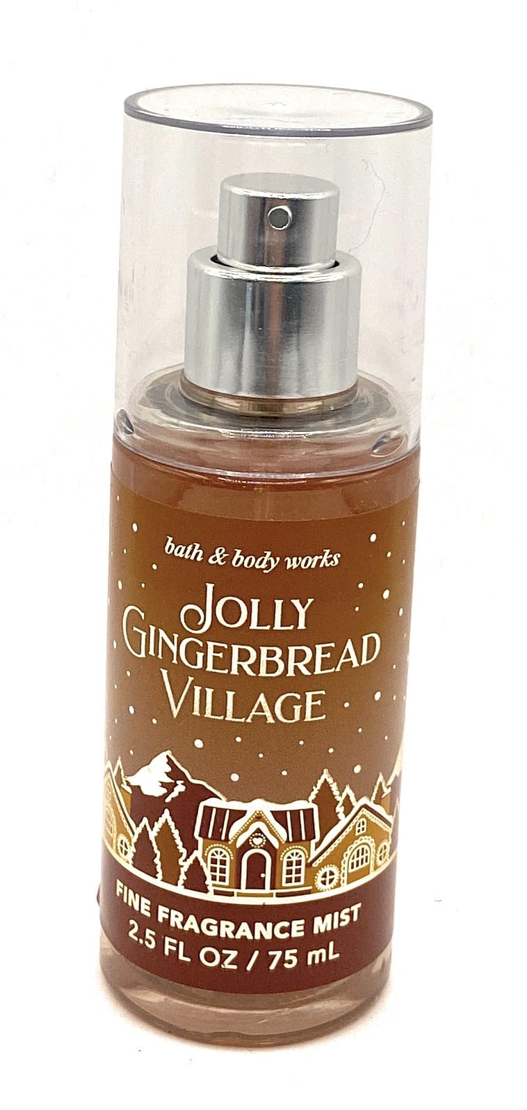 Bath and Body Works Jolly Gingerbread Village 2.5 Fluid Ounce Travel Size Body Spray (2023 Limited Edition) Beauty & Personal Care Bath & Body Works