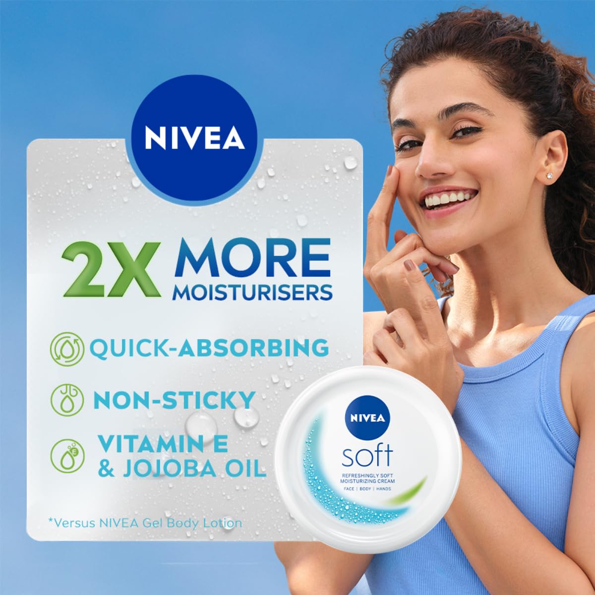 NIVEA Soft Light Moisturiser | 6.76 Fl Oz (6.93 Ounce) | 200ml (196.5g) Beauty & Personal Care NIVEA