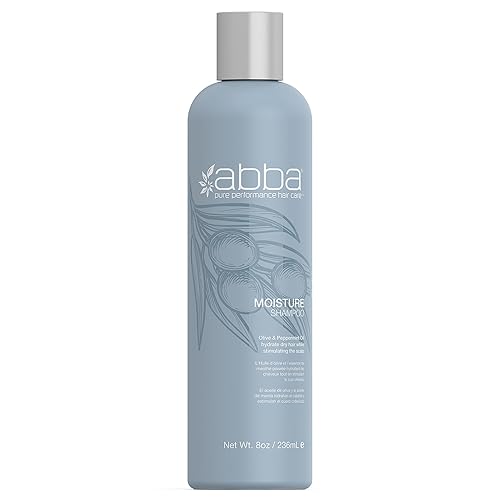 ABBA Moisture Shampoo, Olive & Peppermint Oil, 8 Fl Oz Beauty & Personal Care ABBA
