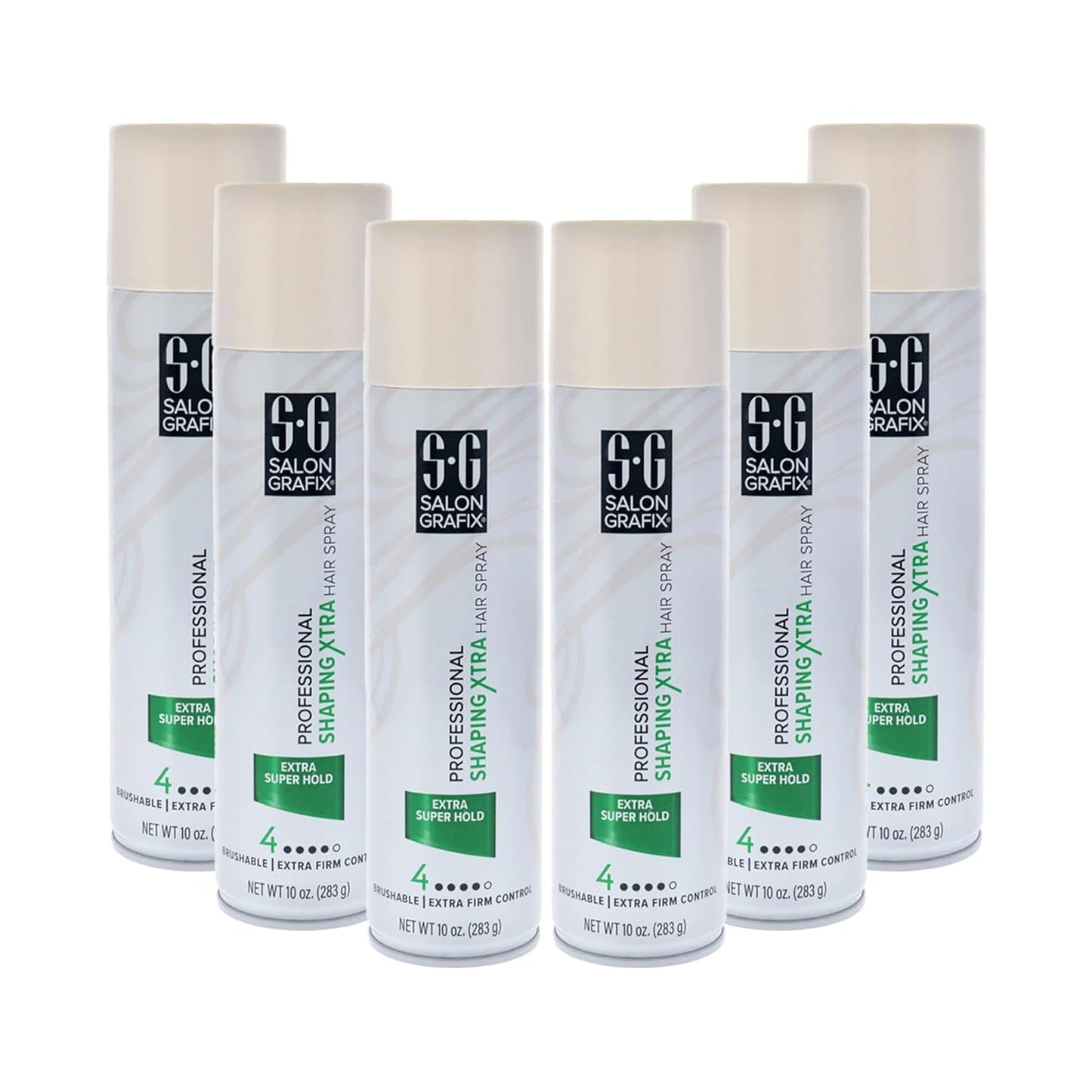 Salon Grafix Shaping Hair Spray - Brushable and Freshly Scented Hairspray for Women and Men - Professional Quality Result - Extra Super Hold - 6 pc Beauty & Personal Care Salon Grafix