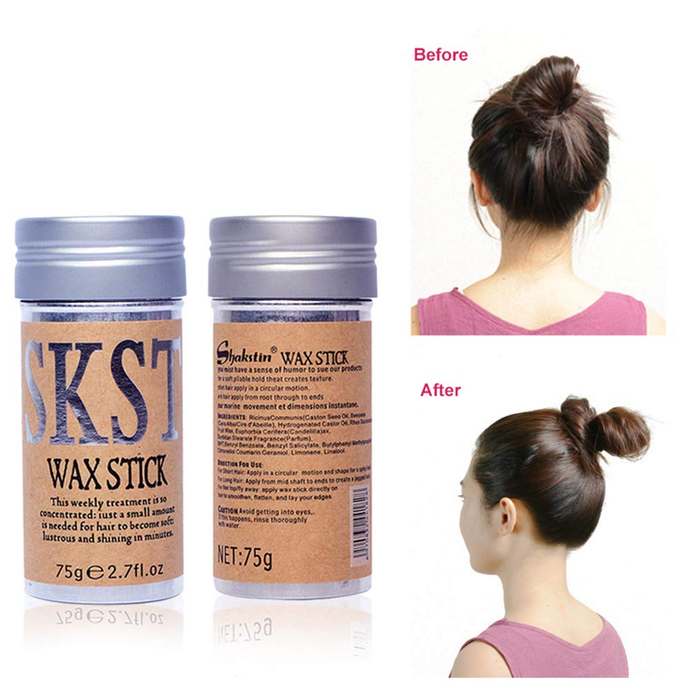 KlsyChry Hair Styling Wax Stick for Hair Slick Stick Hair Line Smooth Hair Pomade Gel Stick Non-greasy Styling Cream for Flyaways Edge Control & Frizz Beauty & Personal Care KlsyChry