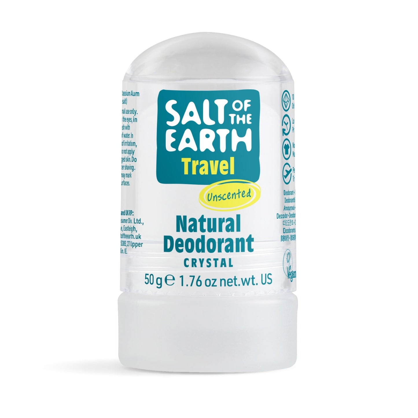 SALT OF THE EARTH Travel Deodorant, 50 GR Beauty and Personal Care Salt Of the Earth