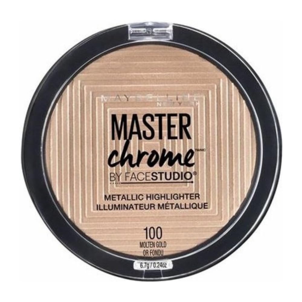 Maybelline Master Chrome Highlighting Powder 100 Molten Gold 8g