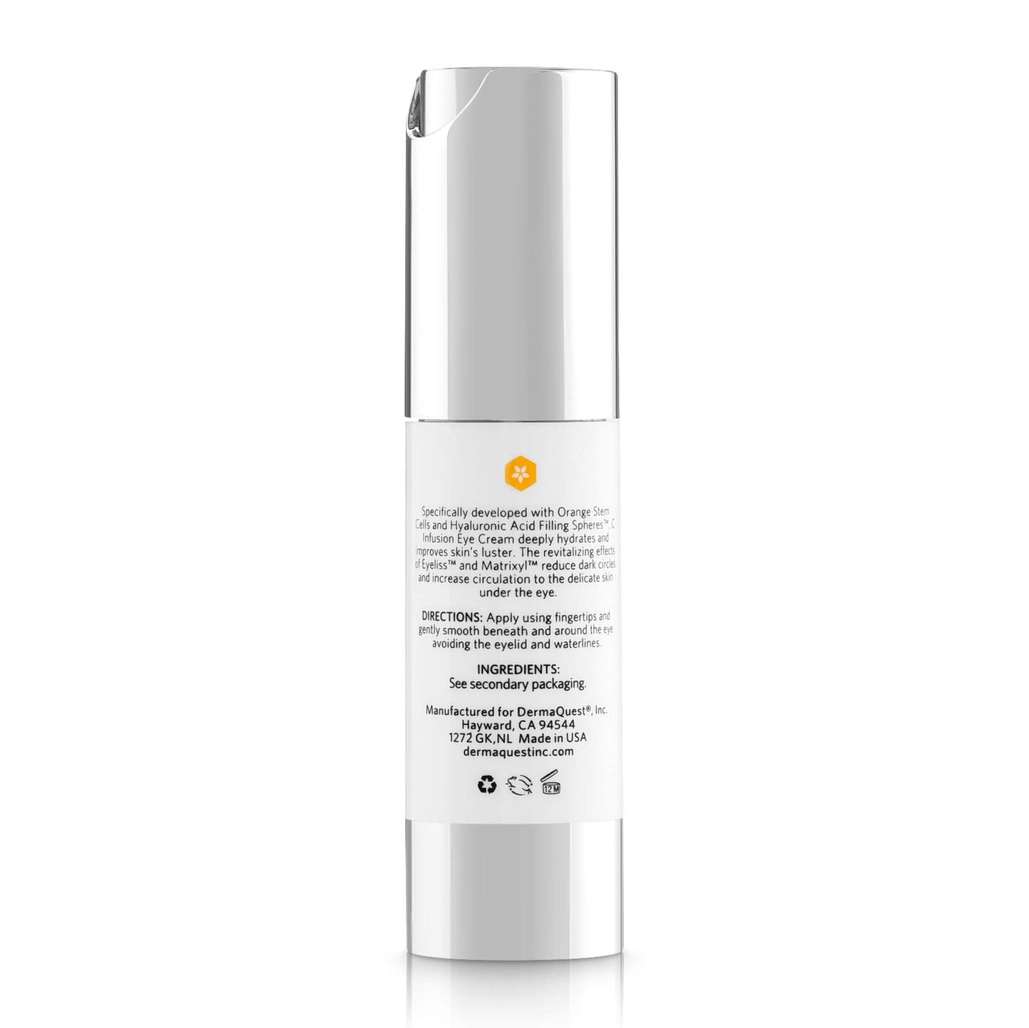DermaQuest C Infusion Hydrating Revitalizing Eye Cream - Eye Bags Reducer, Eye Puffiness Treatment & Under Eye Cream For Dark Circles (0.5 oz) Beauty & Personal Care DermaQuest