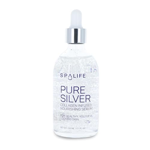 Spa Life Face Serum: Nourishing Gold & Silver Serums (Nourishing Silver & Collagen) 110 ml (3.7 Fl. Oz.) - Boosts Firmness, Hydration, and Radiance Beauty & Personal Care SpaLife