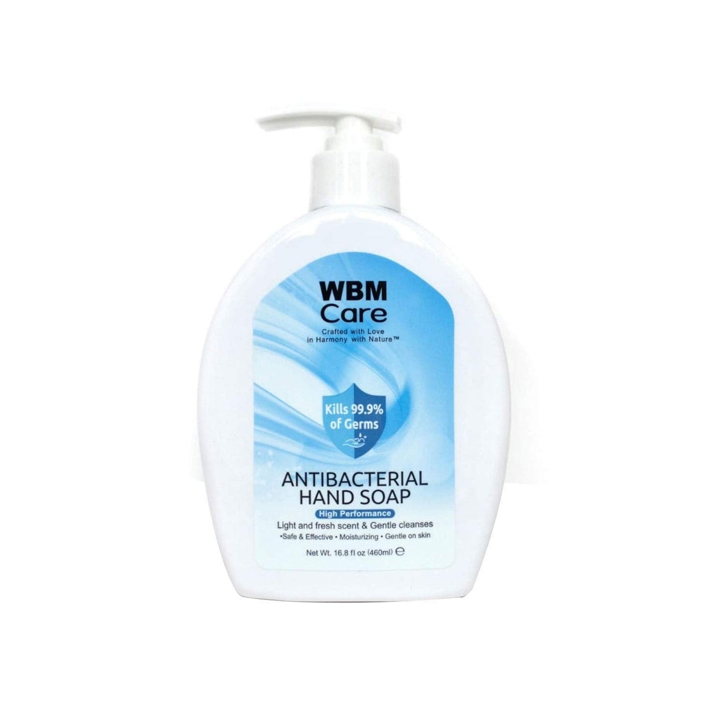 WBM Care Hand Soap, Crafted with Love in Harmony with Nature, Effective Cleanser with Light & Fresh Scent, Liquid Hand Soap - 16.8 fl oz/Each (Pack 1) Beauty & Personal Care WBM