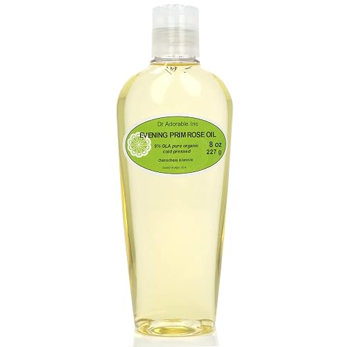 Dr Adorable - 8 oz - Evening Primrose Oil - 9% GLA Pure Organic Cold Pressed Beauty & Personal Care Dr Adorable