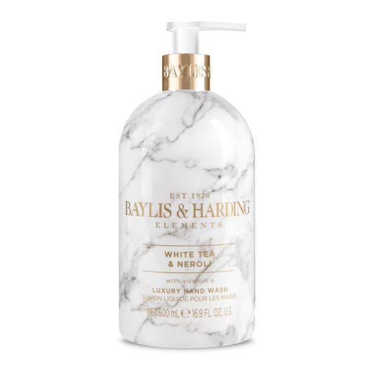 Baylis & Harding Liquid Hand Soap Wash with Dispenser, Elements, White Tea & Neroli, 16.9oz/500ml Beauty & Personal Care Baylis & Harding