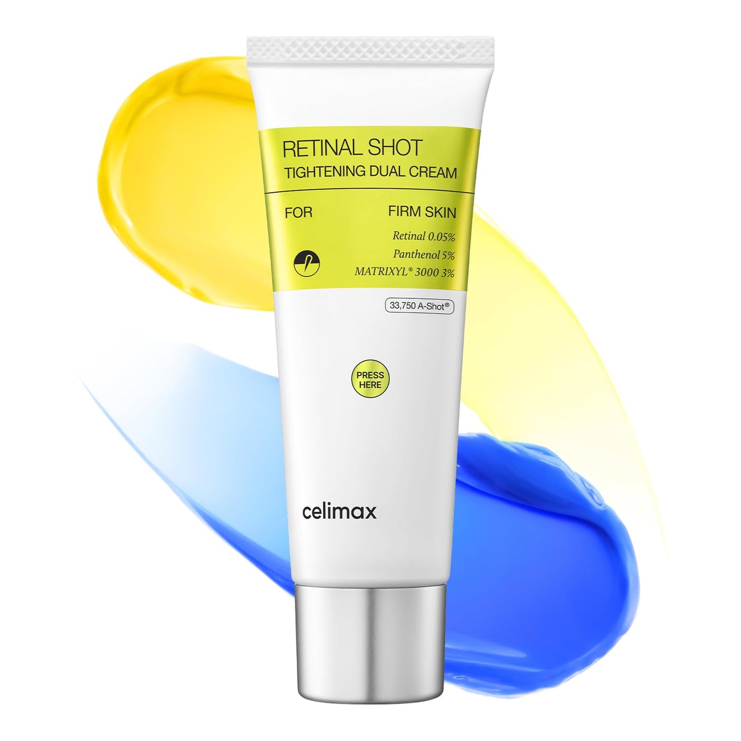 celimax The Vita-A Retinal Shot Tightening Dual Cream | 0.05% Retinal, 3% Matryxyl, 5% Panthenol, High-Strength Retinoid for Anti-Aging, Relief Cream Beauty and Personal Care celimax