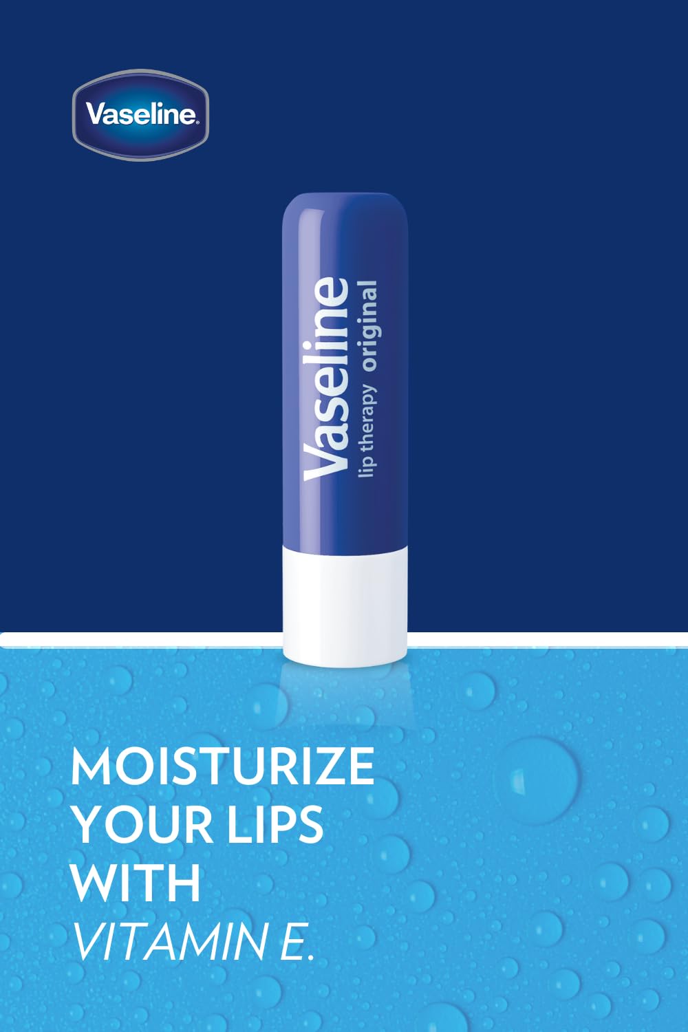 Vaseline Lip Therapy Care Original, Fast-Acting Nourishment, Ideal for Chapped, Dry, Cracked, or Damaged Lips, Lip Balm, 3-Pack of 2, 0.16 Oz Each, 6 Beauty and Personal Care Vaseline