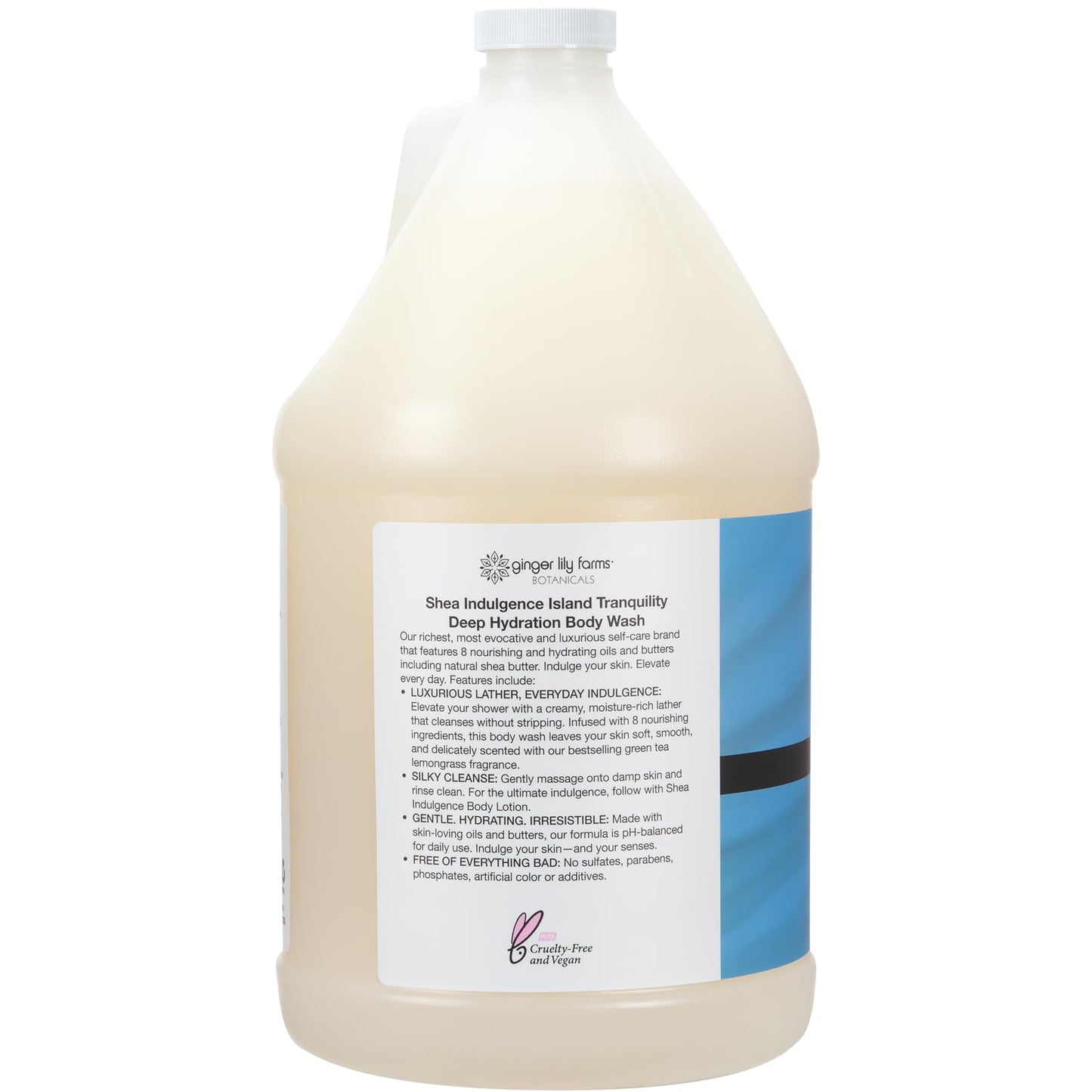 Ginger Lily Farms Botanicals Shea Indulgence Deep Hydration Body Wash, Island Tranquility, 100% Vegan & Cruelty-Free, Green Tea & Lemongrass Scent, 1 Beauty & Personal Care Ginger Lily Farms